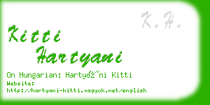 kitti hartyani business card